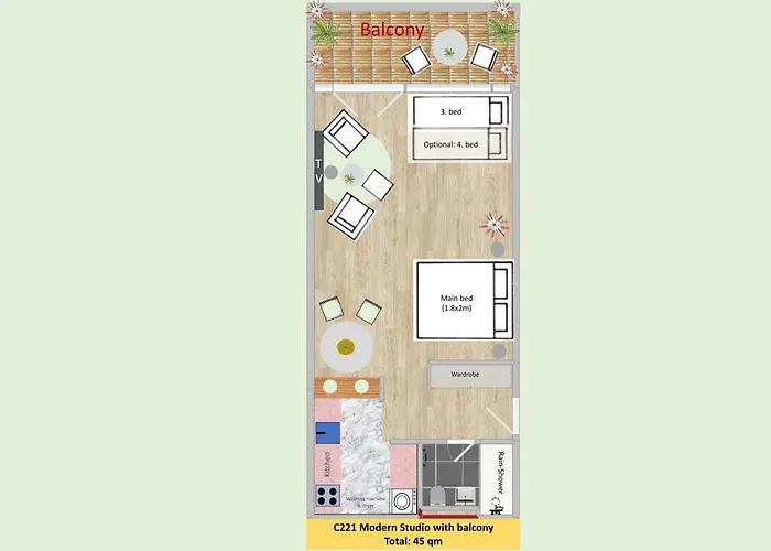 شقة Modern With Air Condition & Balcony زيورخ